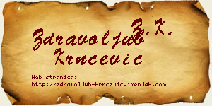 Zdravoljub Krnčević vizit kartica
